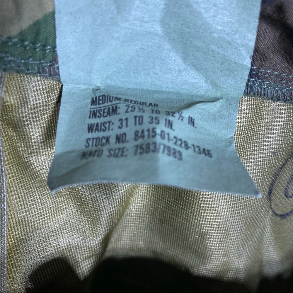 Vintage Camouflage Pants Military